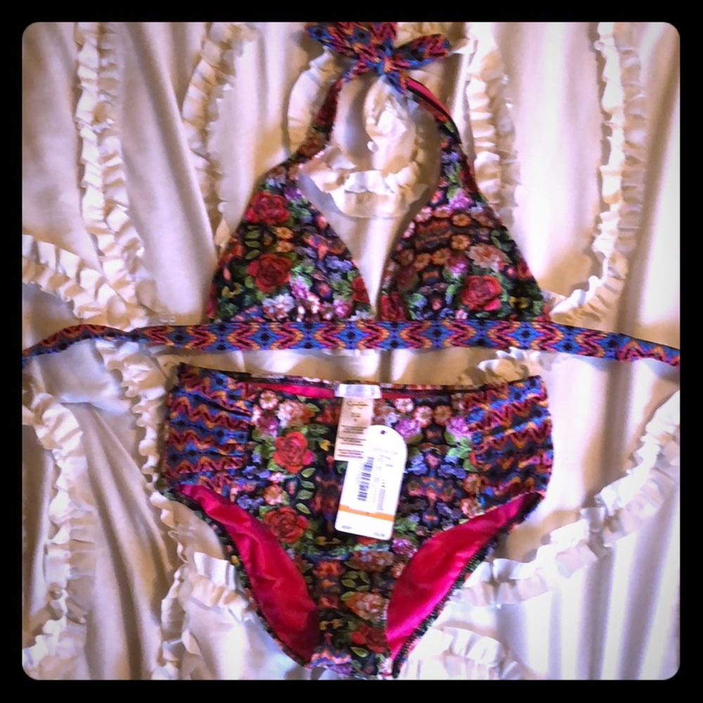 Jessica Simpson high waisted two piece